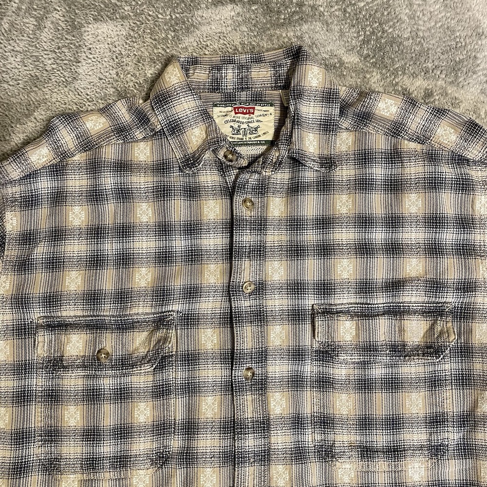 VTG LEVI'S 90s y2k Shacket Long-sleeved Size Large Arizona Style Colors Western